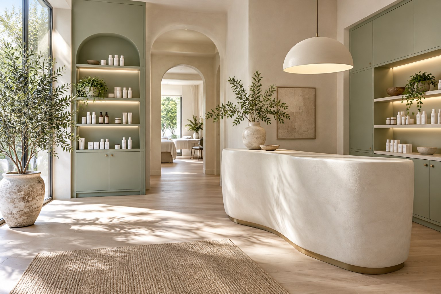 Massage & wellness concept setting